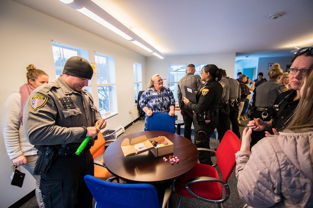 Guests interact with therapeutic tools on display at PUCK Open House January 2020